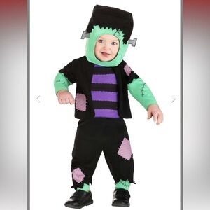 Frankenstein Monster Baby Costume for Infants size 6-9 months EUC